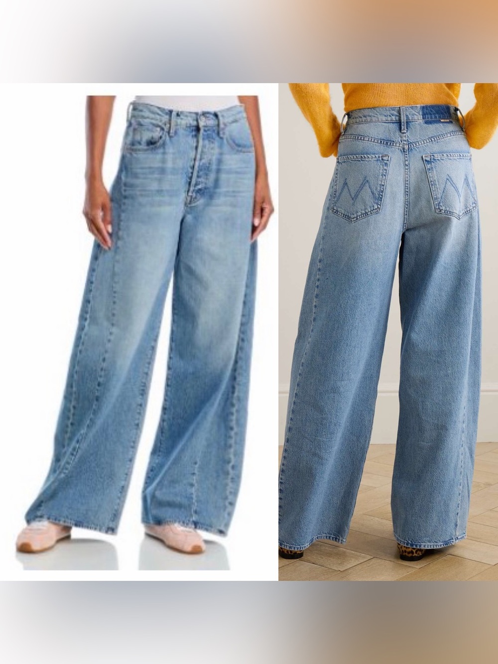 ❤️‍🔥 MOTHER The Pipe Dream Button Sneak High Rise Jeans in Leap At The Chance 30 - Picture 9 of 9